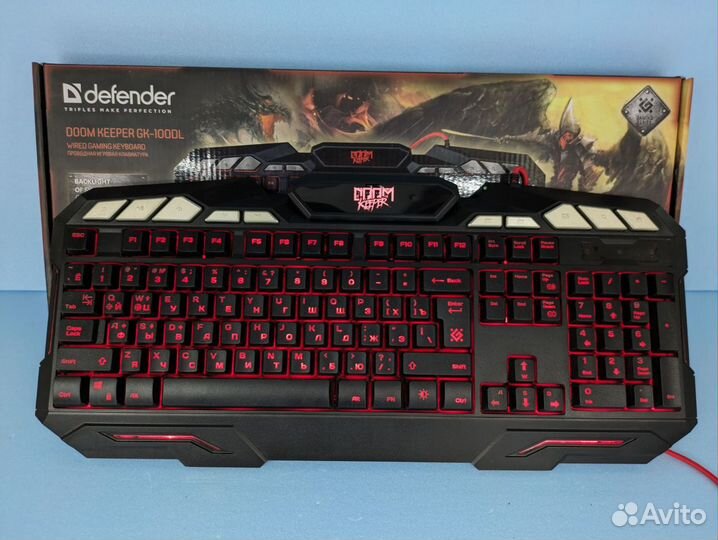 Клавиатура игровая Defender 3 режима подсветки