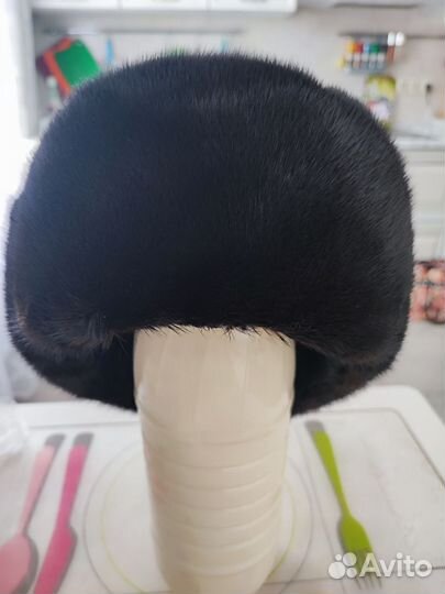 Норковая мужская шапка