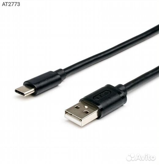 USB кабель atcom USB Type C (M) - USB Type A (M)