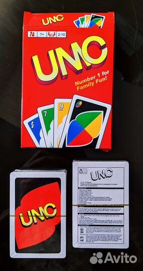 Игральные карты UNO уно игра