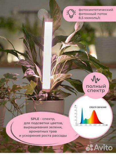 Лампа для растений, фитосветильник, новая