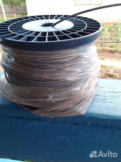 Трос стальной 3мм, оцинкованный