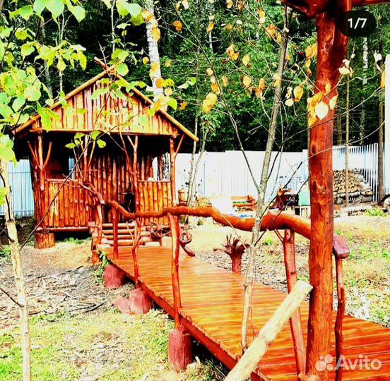 Ручные, качественные работы из бруса, березы и.т.д