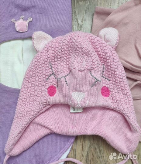 Шапочки, снуд, весенний шлем 44-46-48