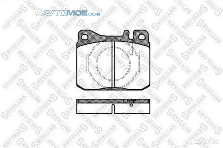 Колодки передние 021040SX stellox