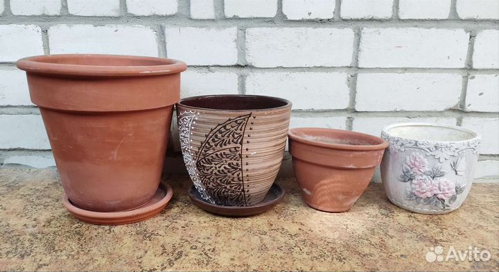Горшки керамика/ глина / большие