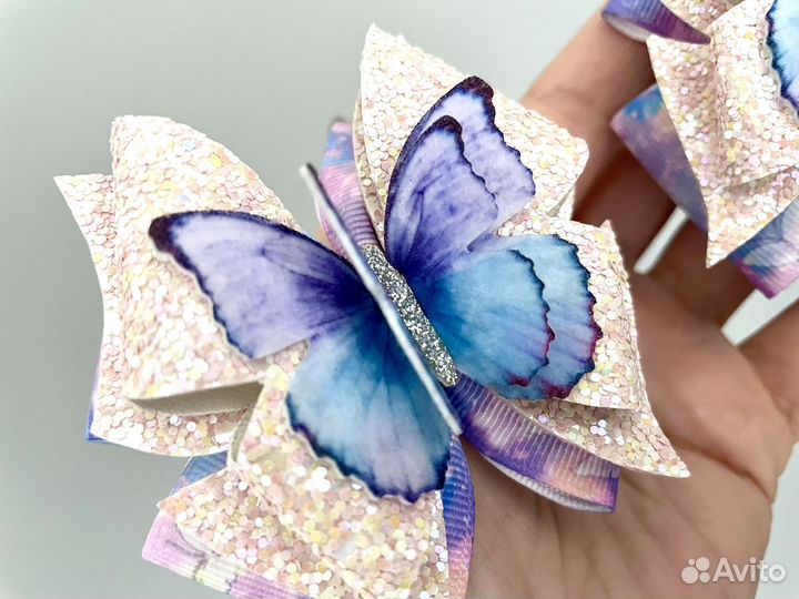 Бантики с бабочками
