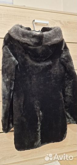 Шуба норковая с мутоном