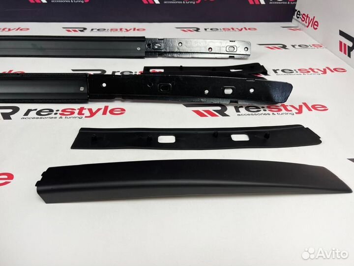 Рейлинги Mitsubishi Outlander 13г Черные U2136