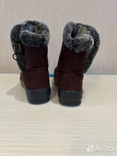 Полусапоги 36,замша,новые