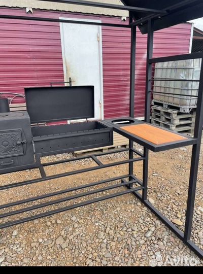 Мангал с крышей беседка