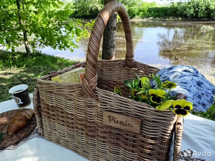 Корзина плетеная для пикника