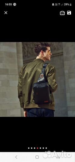 Сумка-рюкзак кожаный мужской новый