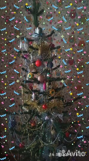 Ёлка из пвх пушистая, 210 см. СССР