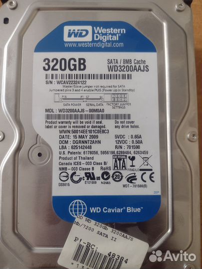 Жесткий диск WD 320 гб