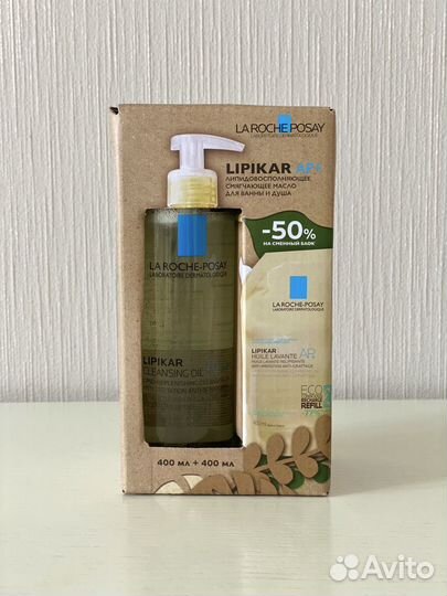 Набор La Roche Posay lipikar масло + сменный блок