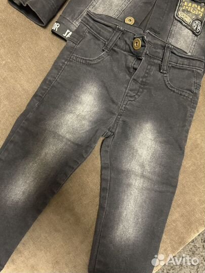 Джинсовый костюм детский