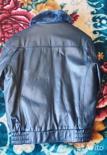 Зимняя кожаная куртка