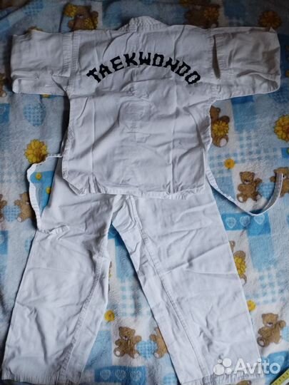 Детское кимоно для занятий тхэквондо 110 рост