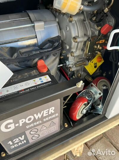 Генератор дизельный 12 kW G-power трехфазный