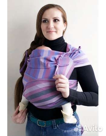 Май-слинг Tabatai Amama фиолетовые полоски