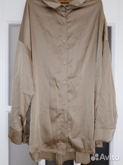 Атласная блуза