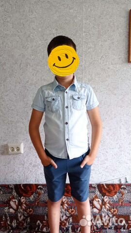 Рубашка + шорты 122-128