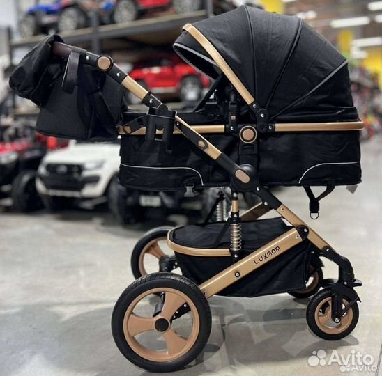 Коляска Luxmom 3 в 1, трансформер, зима-лето