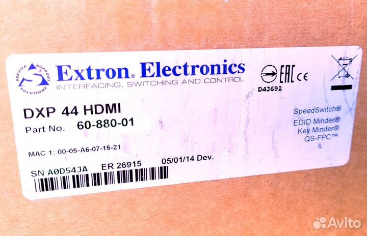 Коммутаторы Extron hdmi (видео)
