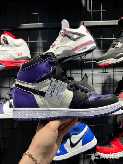 Кроссовки Air Jordan 1 Mid Dark Iris (Арт.22190)