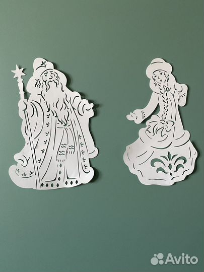 Бумажный новогодний декор