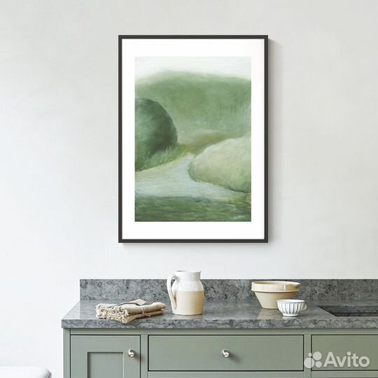 Постер летний с пейзажем 