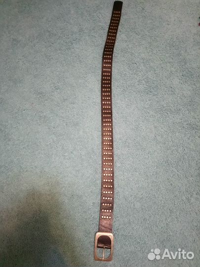 Ремень солдатский, натуральная мягкая кожа