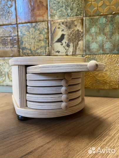 Чайный домик Подставки под горячее Деревянные