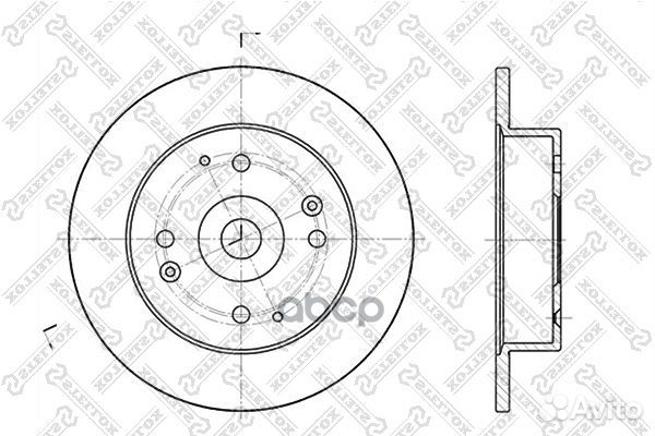 6020-9939-SX диск тормозной заднийHonda Accord