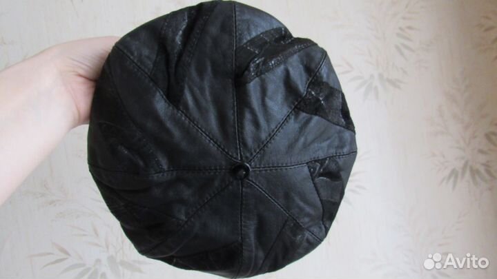 Новый кожаный берет(весна-осень)