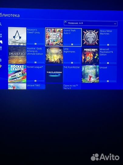 Sony playstation 4+10игр+2геймпада