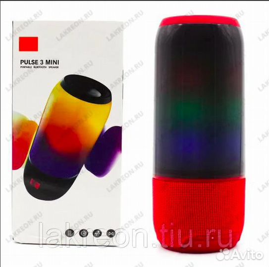 Портативная колонка Pulse3 1+1 красная
