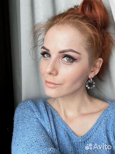 Серьги из лабрадорита ассиметричные