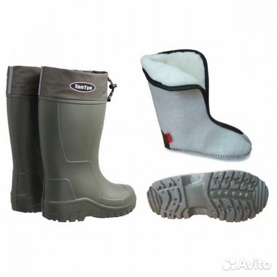 Сапоги топтун из эва с вкладышем (мех) -50С, цвет