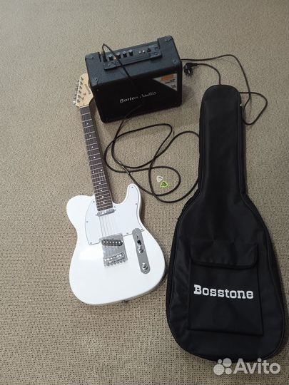 Электрогитара + комбоусилитель+ кабель + чехол