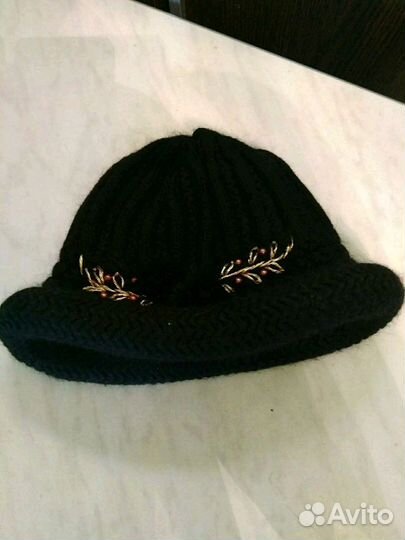 Шляпа+ шарфик+носки вязаные