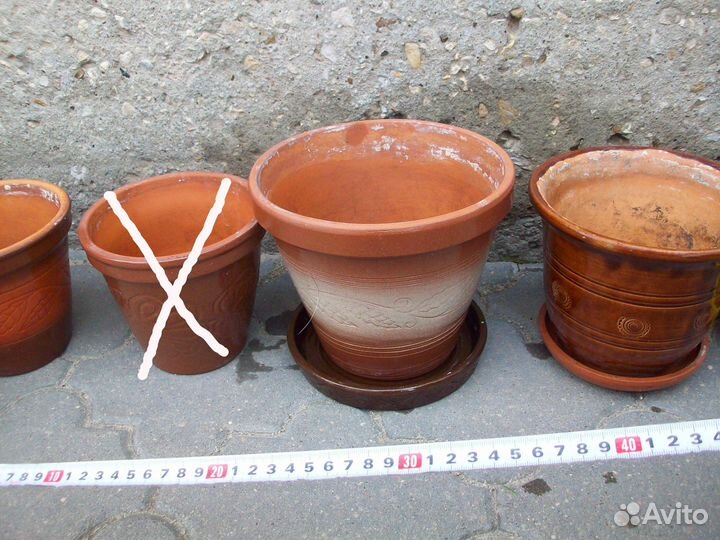 Горшки цветочные керамические от