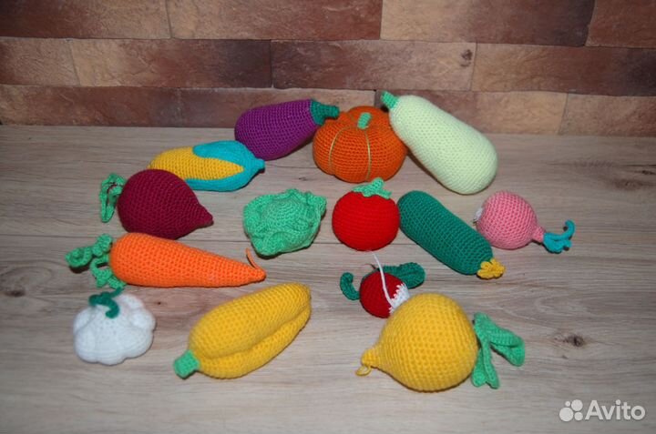 Овощи вязаные крючком