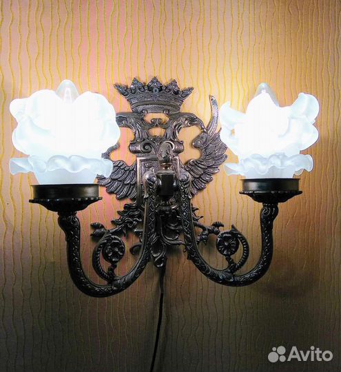 Светильник бра орлы бронза антик
