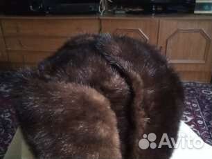Норковая шапка мужская 56 размер полная