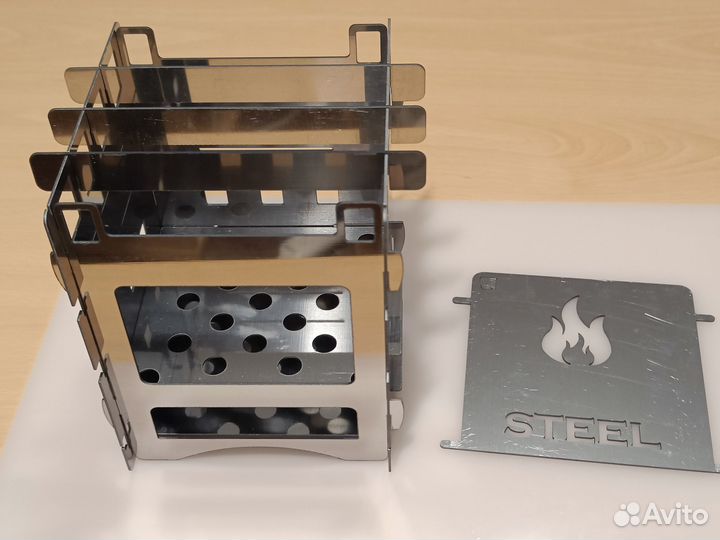 Печка щепочница Steel