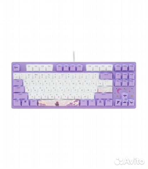 Проводная клавиатура Dareu A87L Dream, фиолетовый