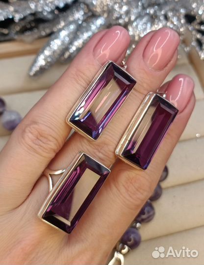 Комплект с александритом