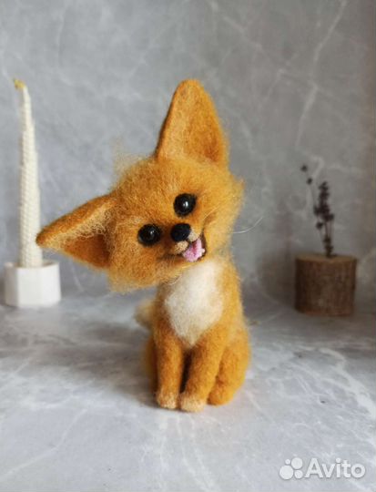 Лиса интерьерная игрушка